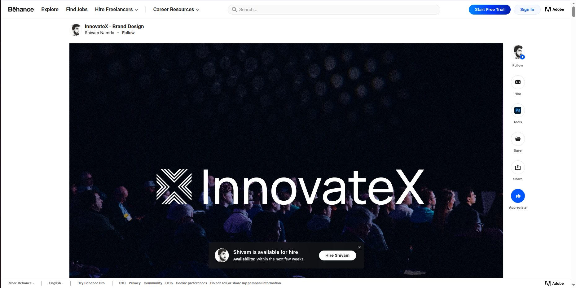 InnovateX Brand Identity