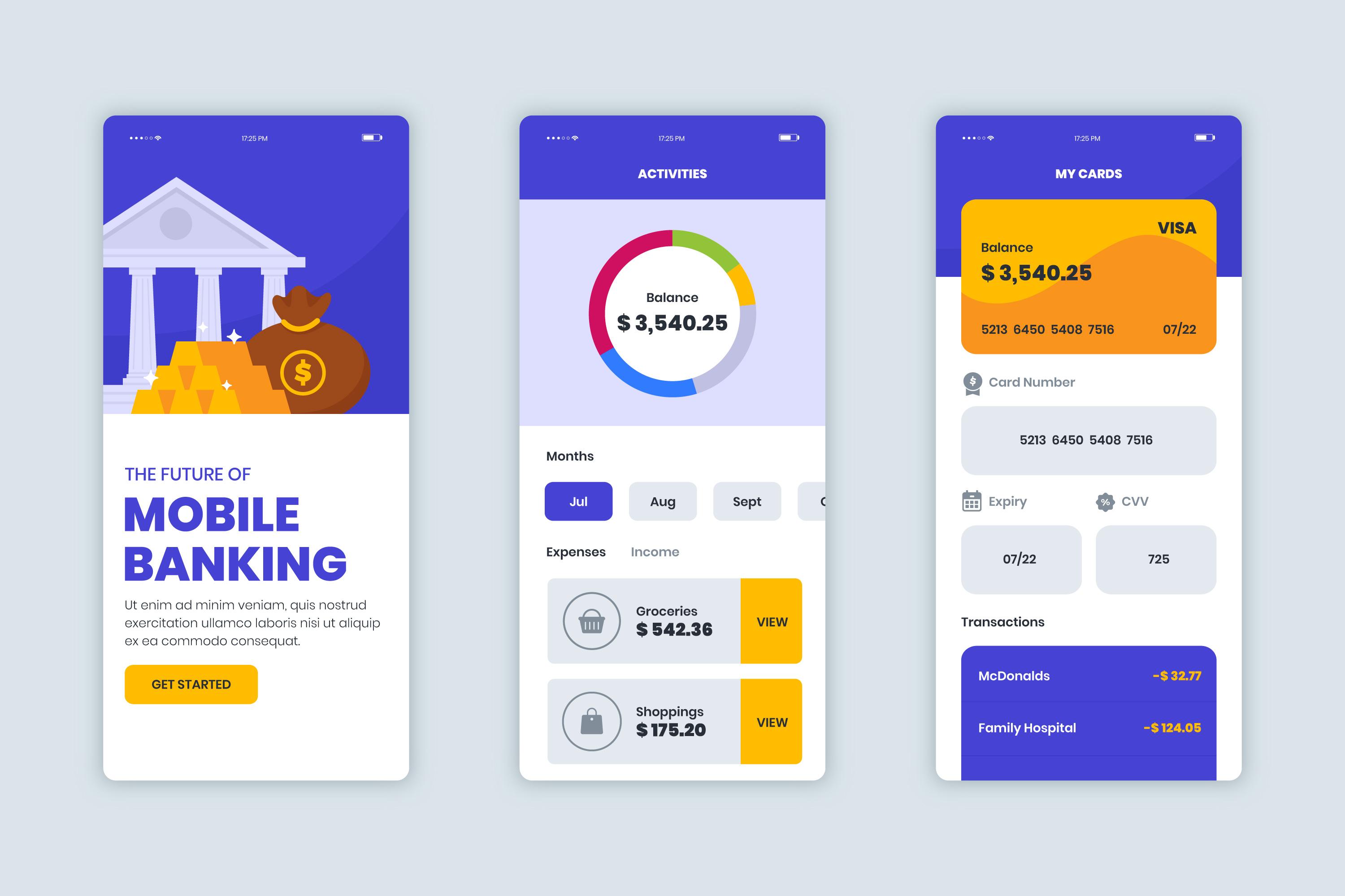 Mobile Banking App UI